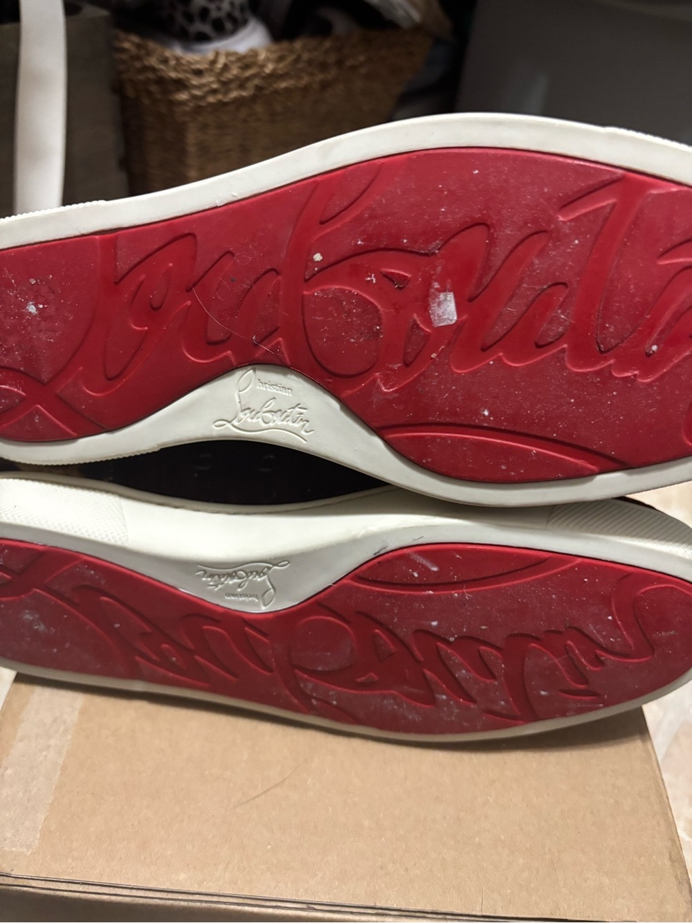 NWOT Christian Louboutin Louis Orlato Velvet Leopard Sneaker Sz 37 - Picture 8 of 10